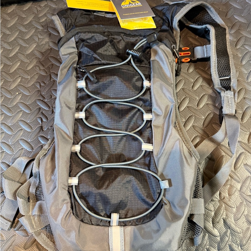 Unigear Gray and Black Hudration Backpack